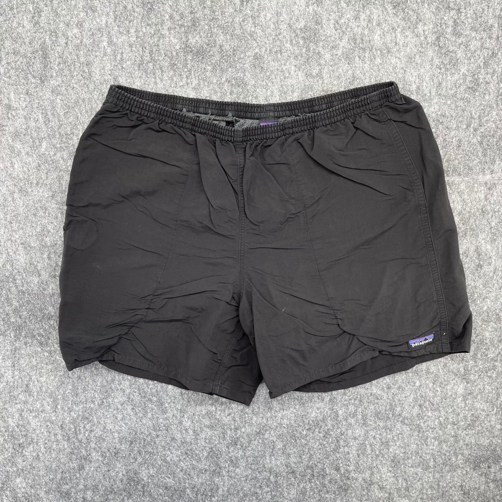 Patagonia Baggies Shorts Mens Extra Large Black 5" Inseam Nylon Outdoor Lined